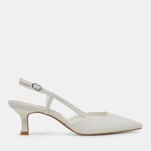 Dolce Vita Odela White Leather Heels